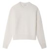 Sweaters WHITE & WARREN | White & Warren Cashmere Textured Crewneck In Soft White