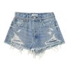 Denim Moussy Denim | Moussy Newfane Shorts In Light Blue