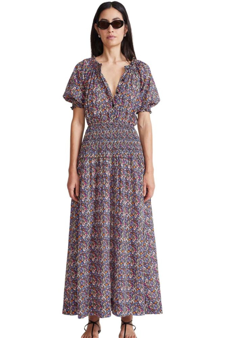 Dresses & Jumpsuits Apiece Apart | Apiece Apart Marca Dress In Bettina Floral Multi