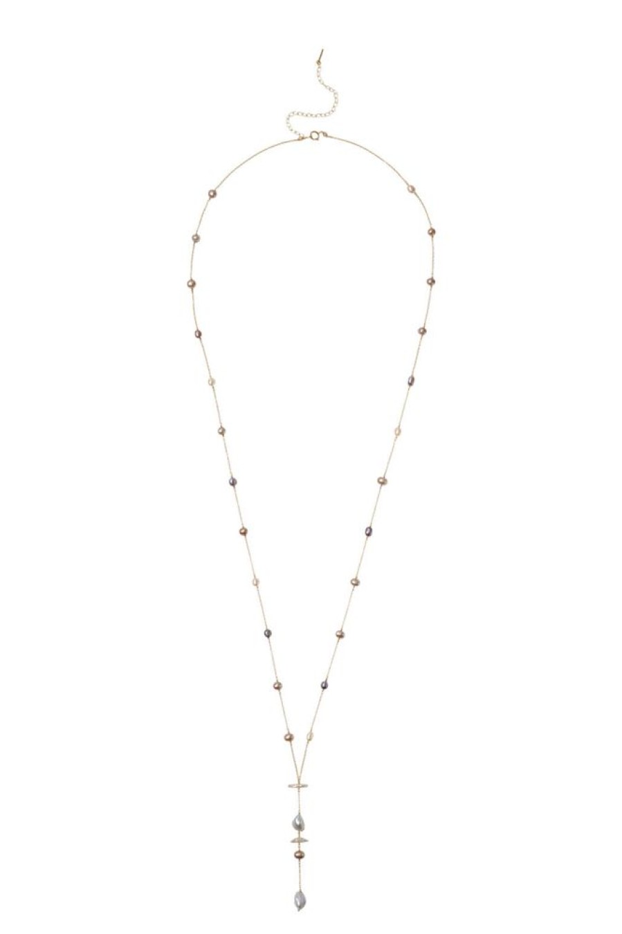 Jewelry CHAN LUU INC. | Chan Luu Freshwater Pearl Necklace In Grey Pearl Mix