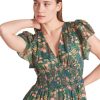 Dresses & Jumpsuits Trovata | Trovata Birds Of Paradis Kendall Dress In Woodbine Cluster