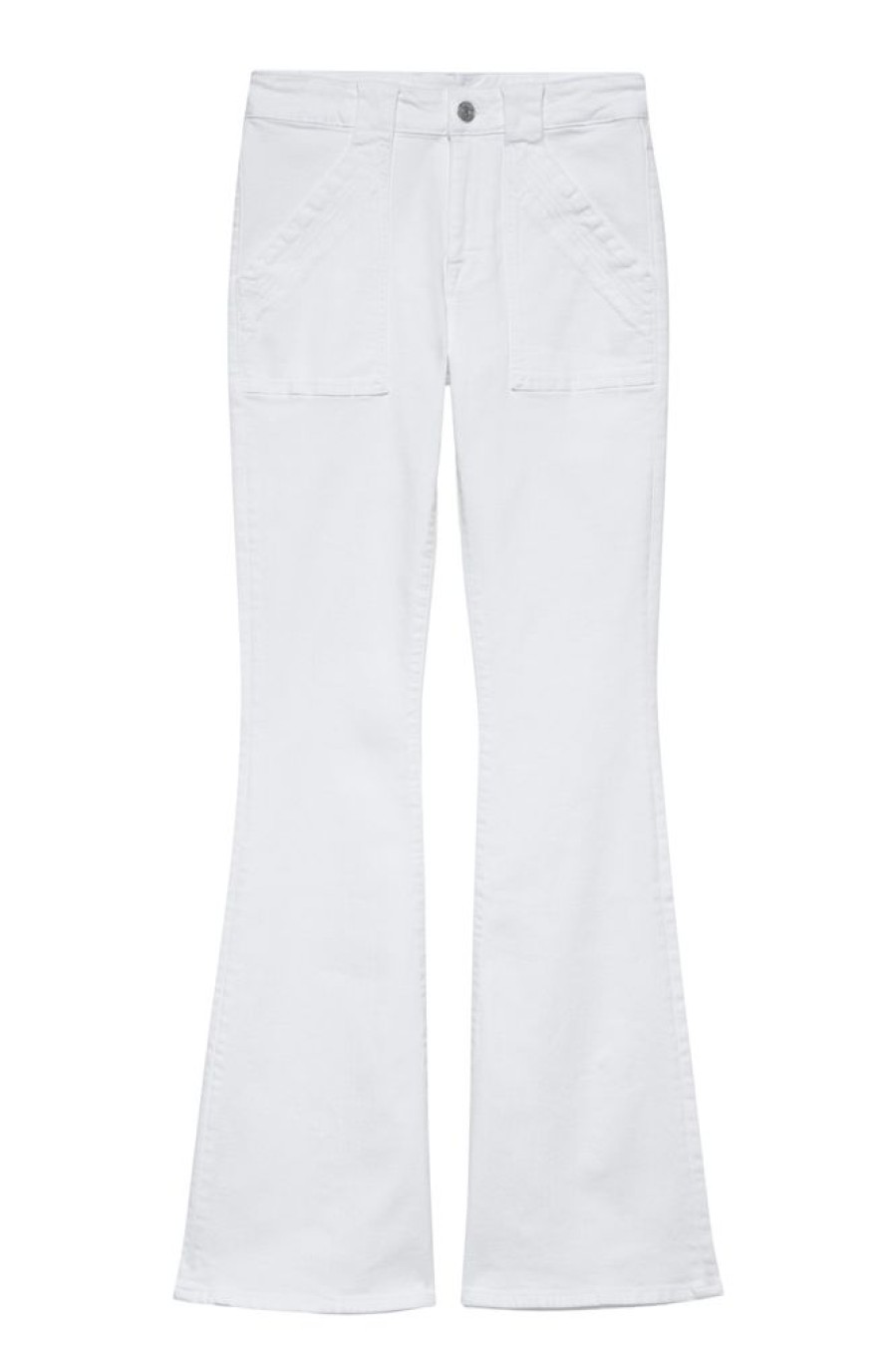 Denim Frame Denim | Frame Denim Le High Flare Trapunto In Blanc