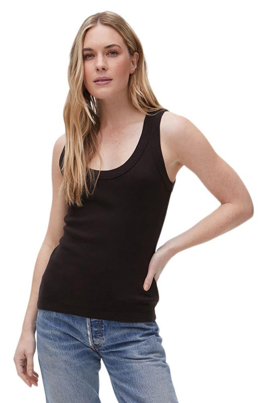 Tops MICHAEL STARS | Michael Stars Nelly Scoop Neck Tank