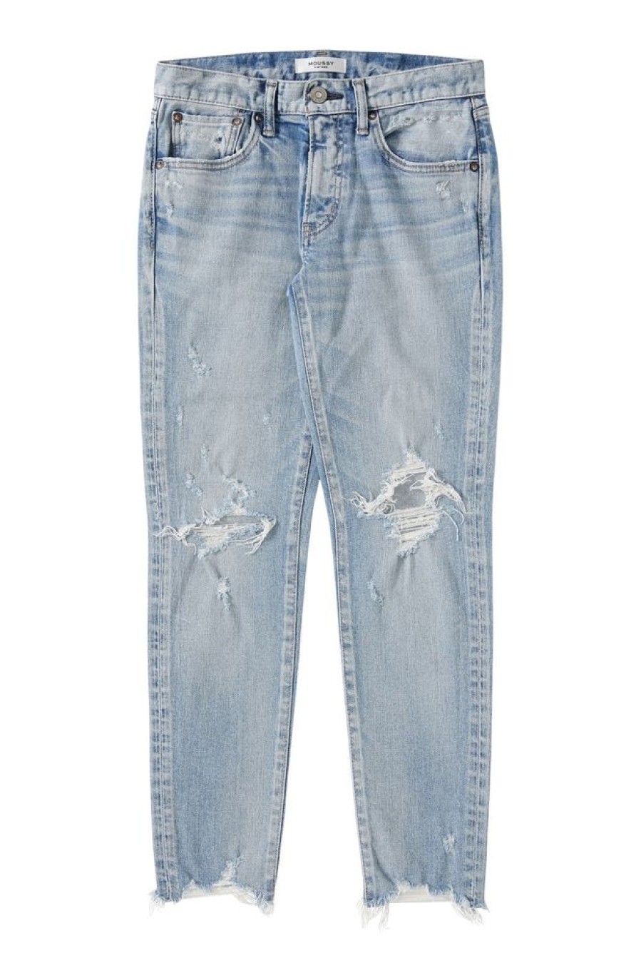 Denim Moussy Denim | Moussy Altawoods Skinny Jeans In Light Blue