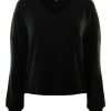 Tops MICHAEL STARS | Michael Stars Vic Relaxed V-Neck Pullover In Black