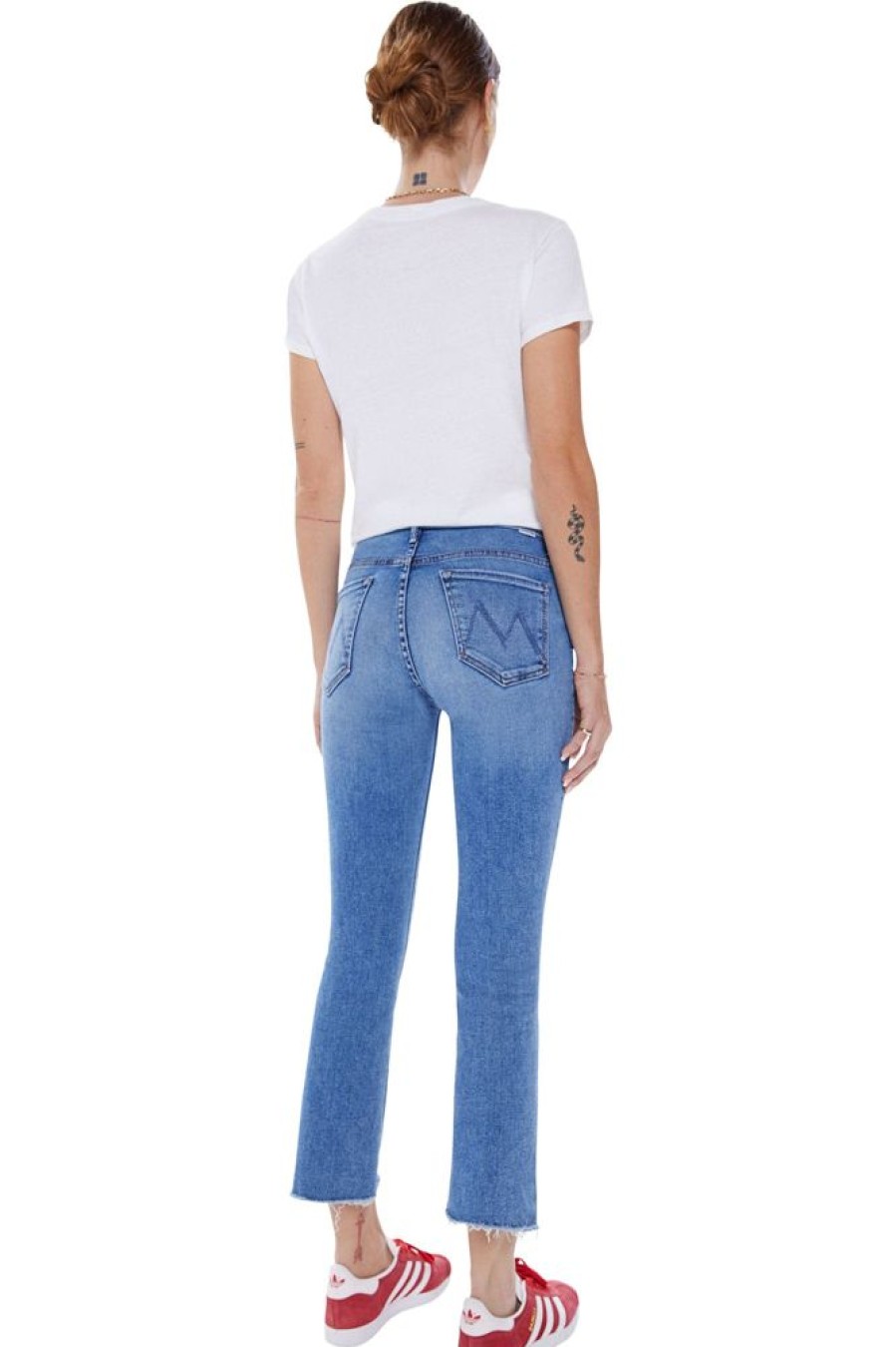 Denim Mother Denim | Mother Denim The Insider Crop Step Fray In Juicin'