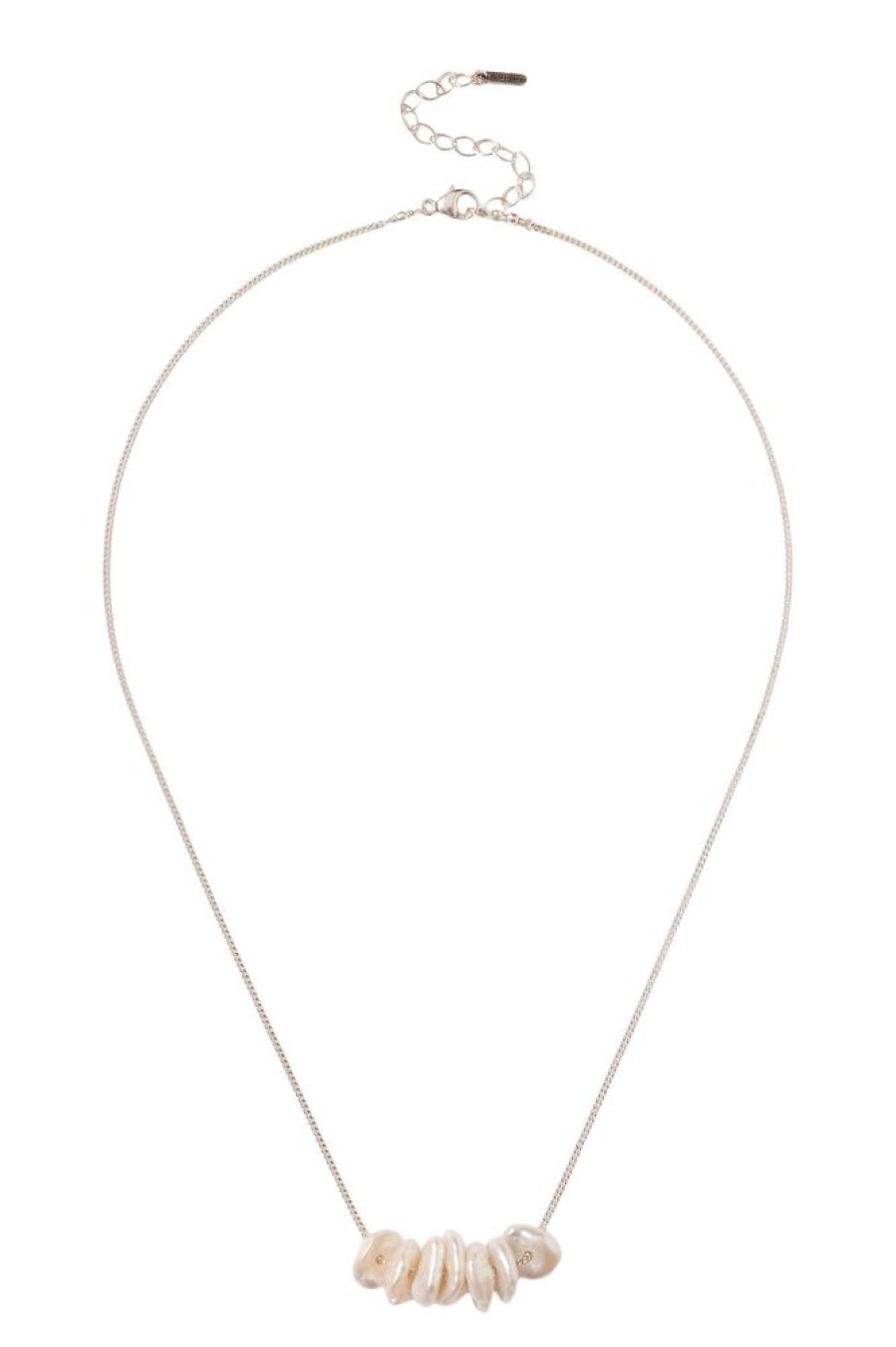 Jewelry CHAN LUU INC. | Chan Luu Silver Anini Necklace In White Pearl