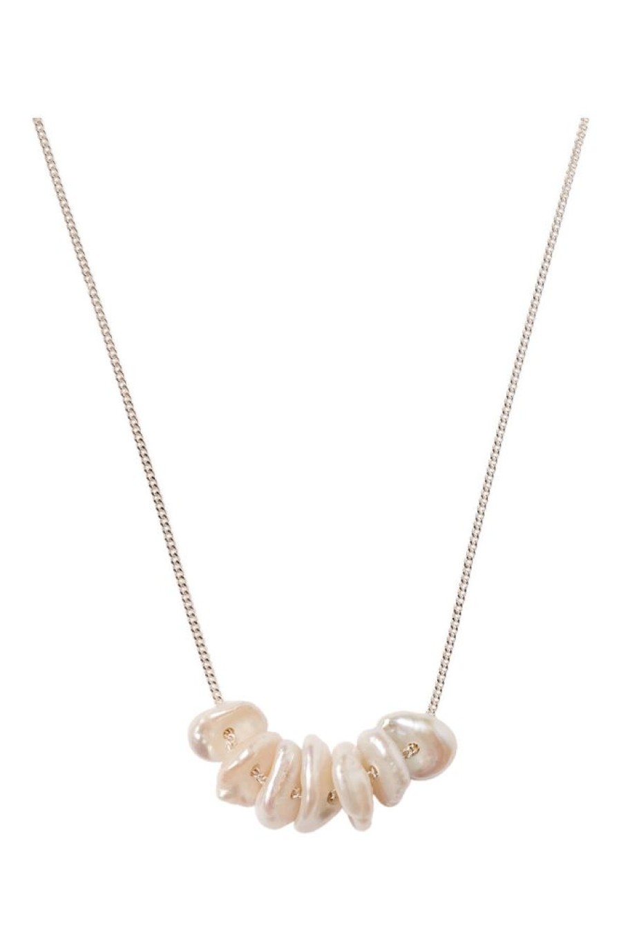 Jewelry CHAN LUU INC. | Chan Luu Silver Anini Necklace In White Pearl