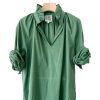 Tops A Shirt Thing | A Shirt Thing Penelope Cabo Top In Bottle Green