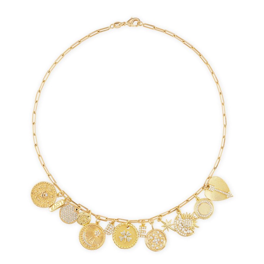 Jewelry ALEXA LEIGH FINE JEWELRY | Alexa Leigh Lucky Charms Necklace Yellow Gold