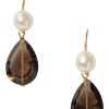 Jewelry CHAN LUU INC. | Chan Luu Yasmine Pearl Earrings In SmoBest Quartz