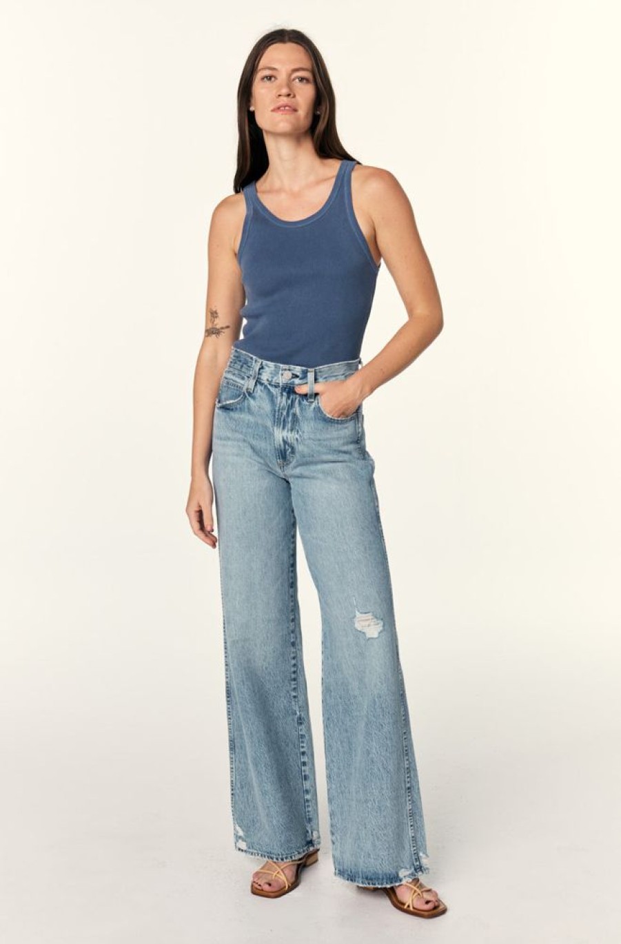 Denim Amo Denim | Amo Denim Frida Wide Leg Jeans In Wonder Lust