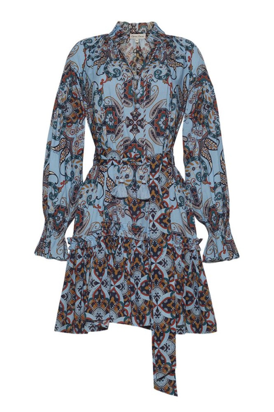 Dresses & Jumpsuits Cara Cara | Cara Cara Poppy Dress In Blue Vintage Paisley