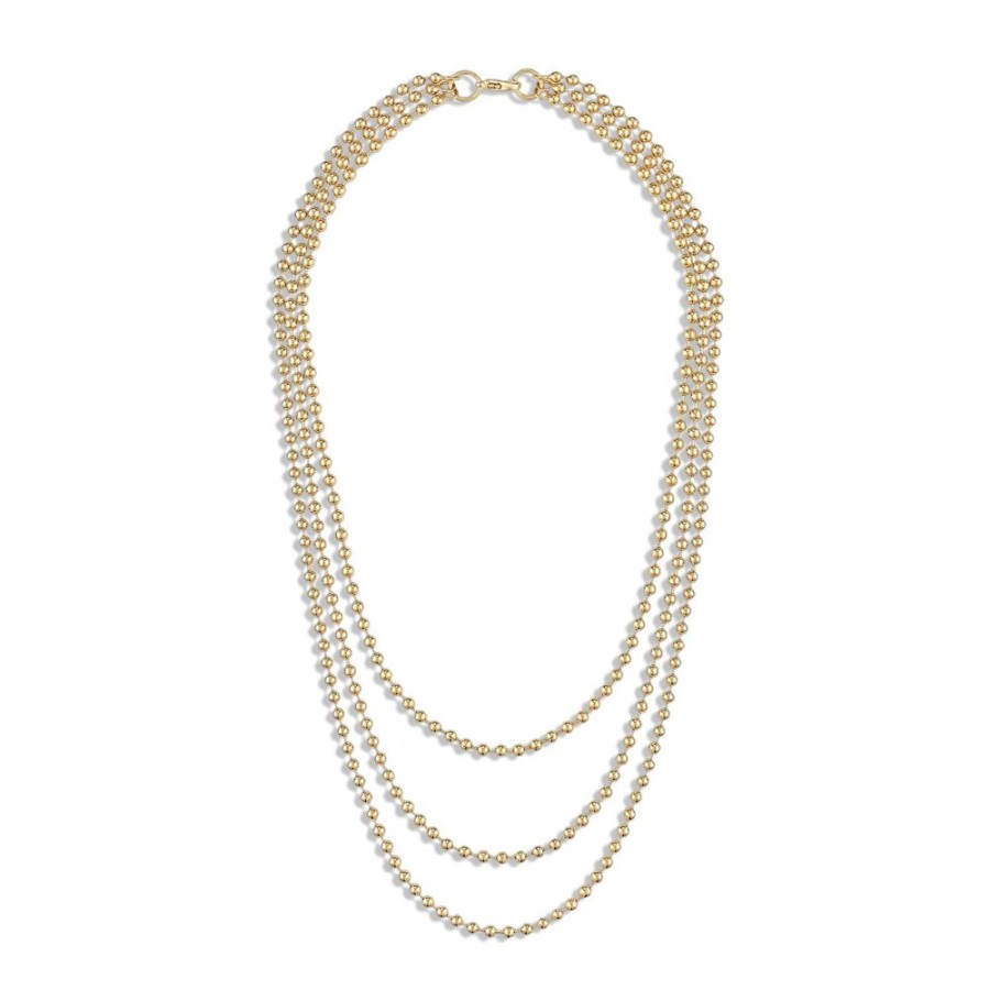 Jewelry ALEXA LEIGH FINE JEWELRY | Alexa Leigh 3Mm Layered Ball Chain Necklace