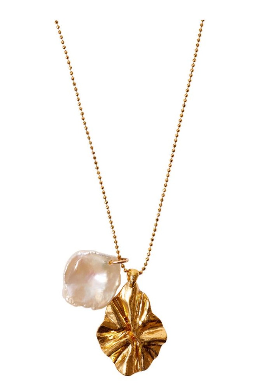 Jewelry CHAN LUU INC. | Chan Luu Pearl And Gold Masquerade Charm Necklace White Pearl