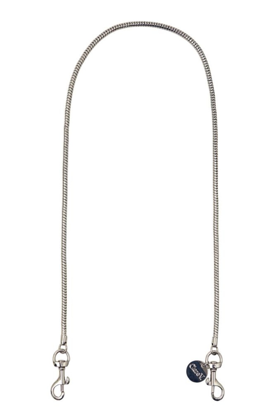 Accessories CLARE V. | Clare V. Snake Chain Shoulder Strap In Silver