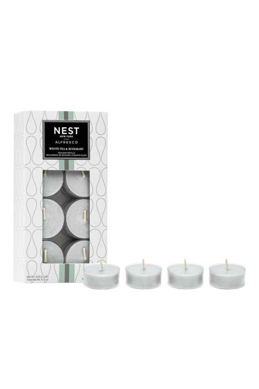 Home & Body Nest Fragrances | Nest Alfresco Tealight Refill In White Tea & Rosemary