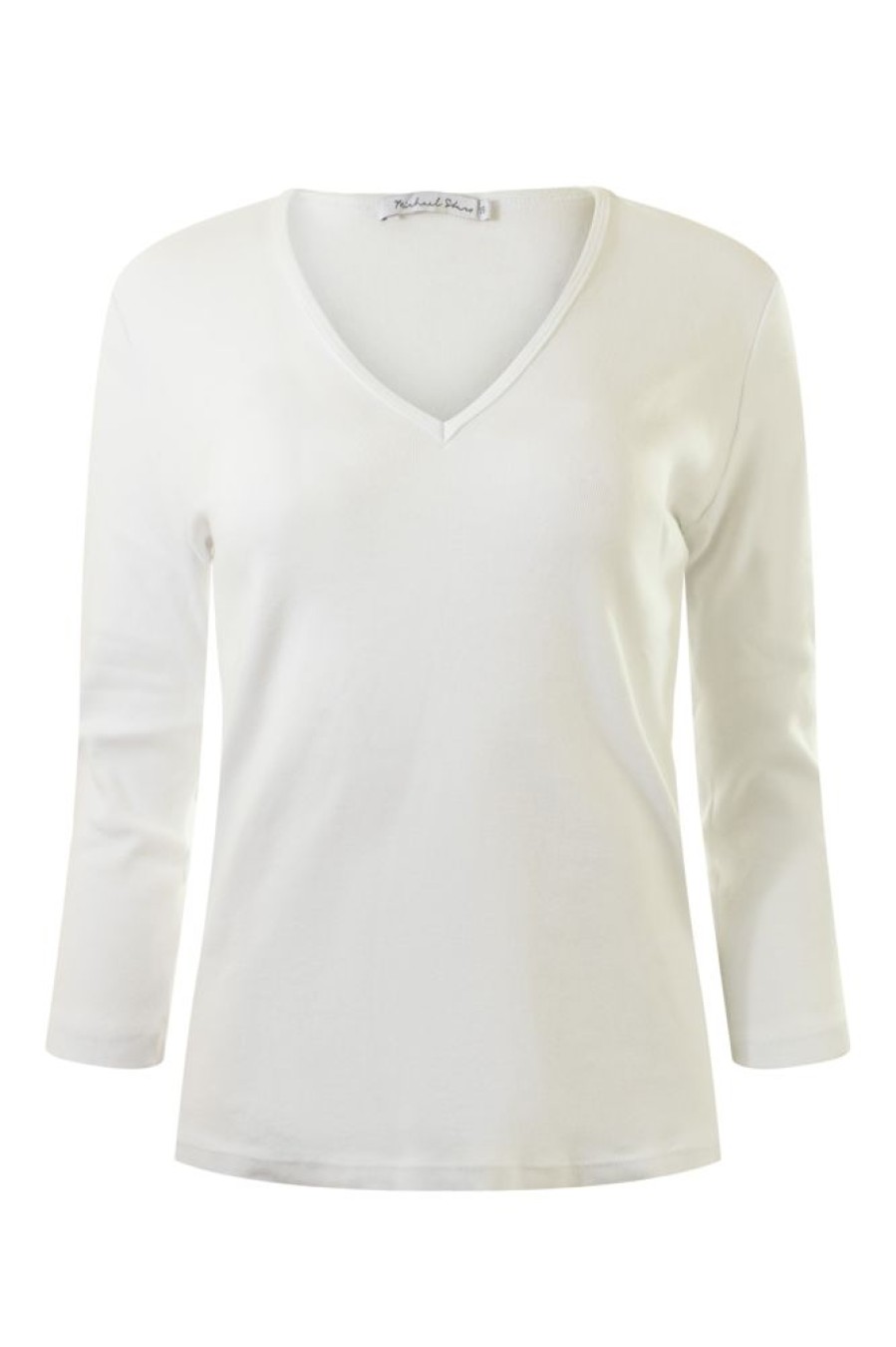 Tops MICHAEL STARS | Michael Stars Adele Long Sleeve V-Neck Tee