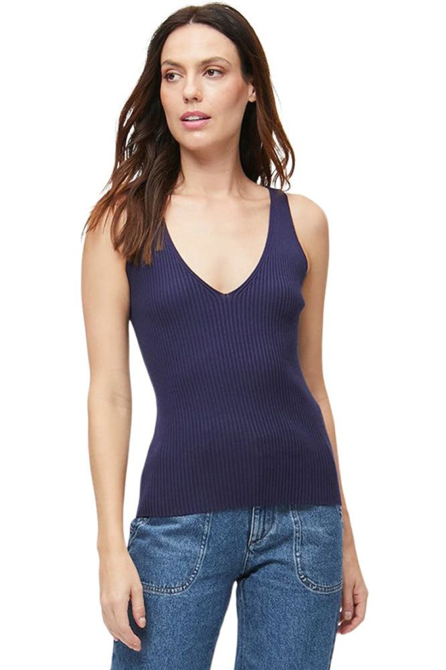 Tops MICHAEL STARS | Michael Stars Paige V Neck Tank