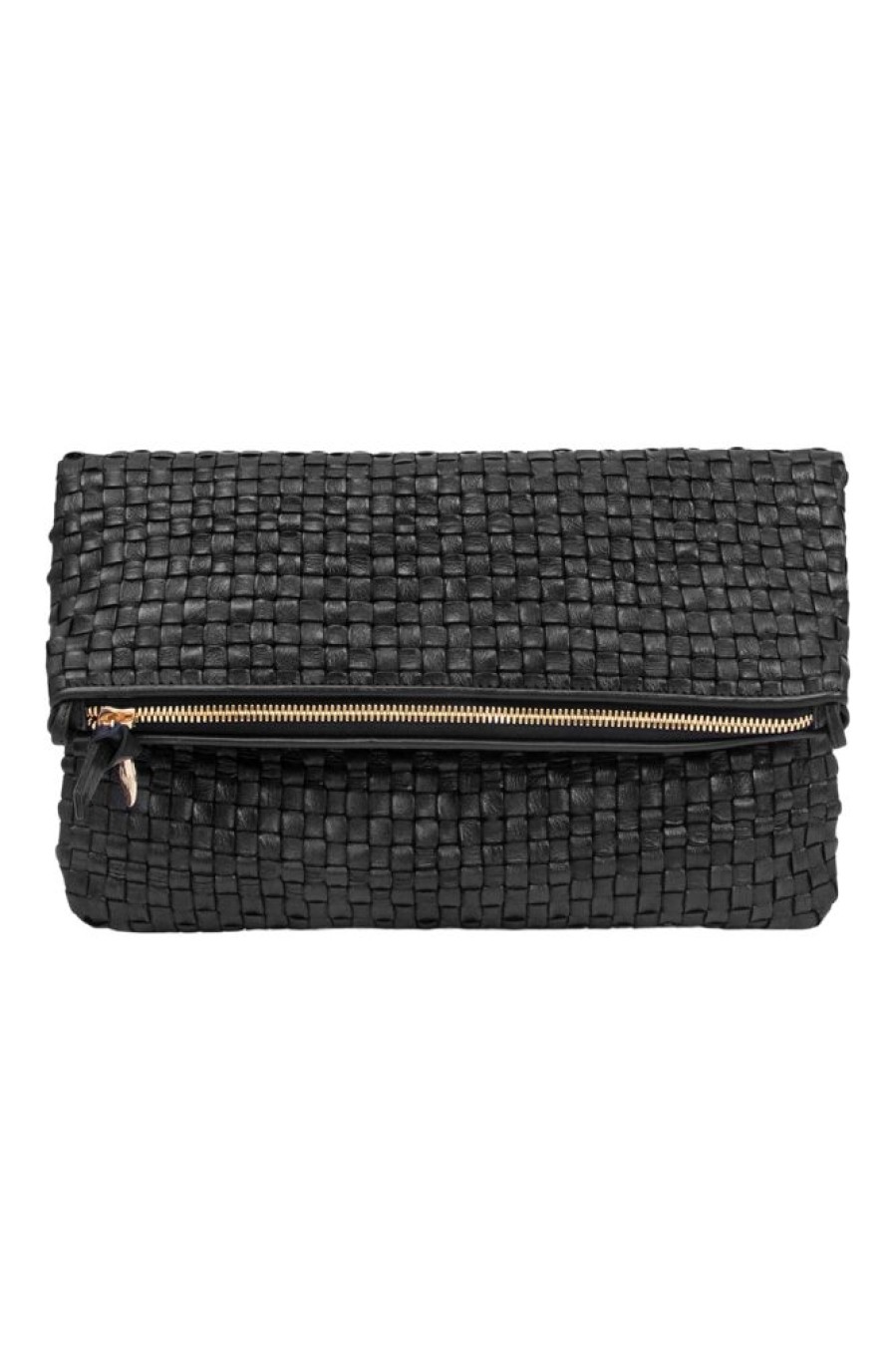 Accessories CLARE V. | Clare V. Foldover Clutch In Black Woven Check