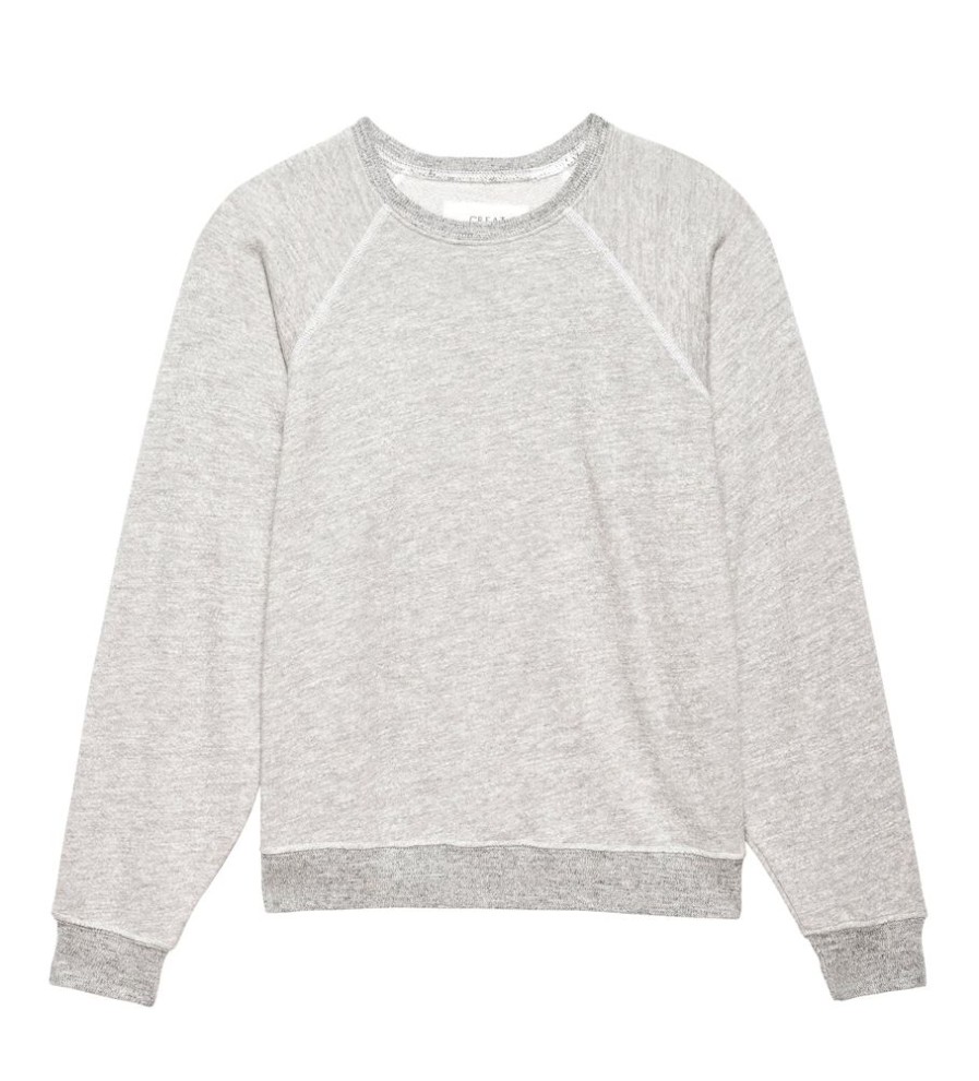 Tops The Great | The Great The Shrunken Sweatshirt In Light Heather Grey