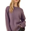 Sweaters One Grey Day | One Grey Day Solomon Pullover In Aubergine