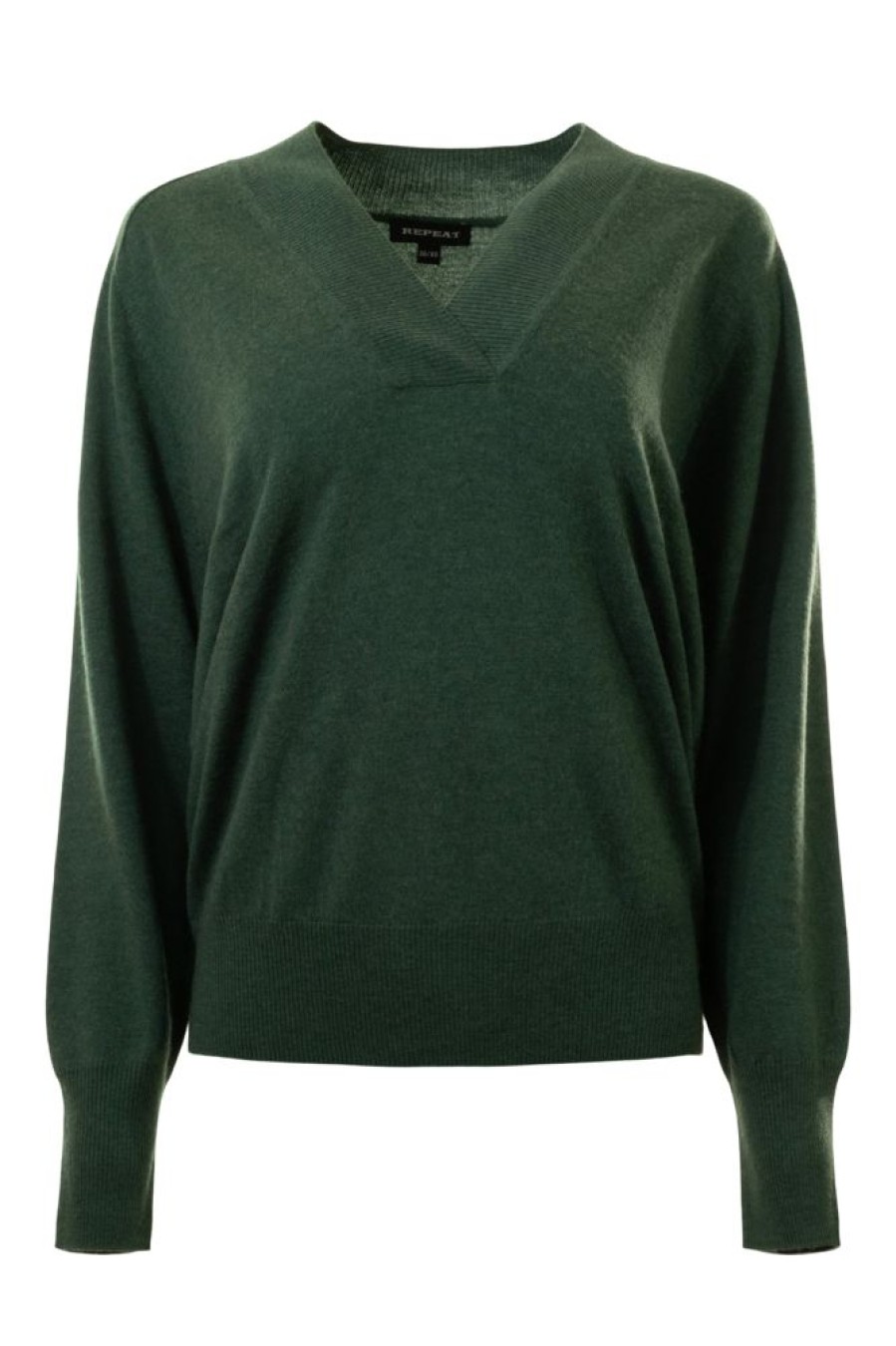 Sweaters REPEAT | Repeat Cashmere Wool Blend Sweater In Algae