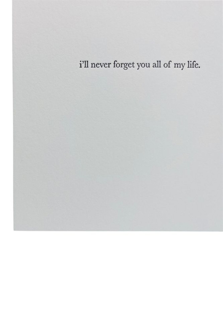 Paper Goods HOMART | Homart I'Ll Never Forget You Al Of My Life Greeting Card