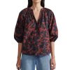 Tops Apiece Apart | Apiece Apart Mitte Top In Deep Botanical Floral