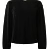 Tops VELVET | Velvet Jetty Long Sleeve Top In Black