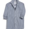 Tops Frank & Eileen | Frank & Eileen Joedy Boyfriend Button-Up Shirt In Blue Stripe