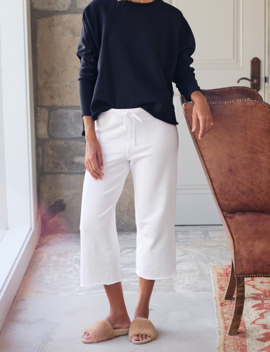 Pants, Shorts, & Skirts Frank & Eileen | Frank & Eileen Catherine Fleece Sweatpants In White