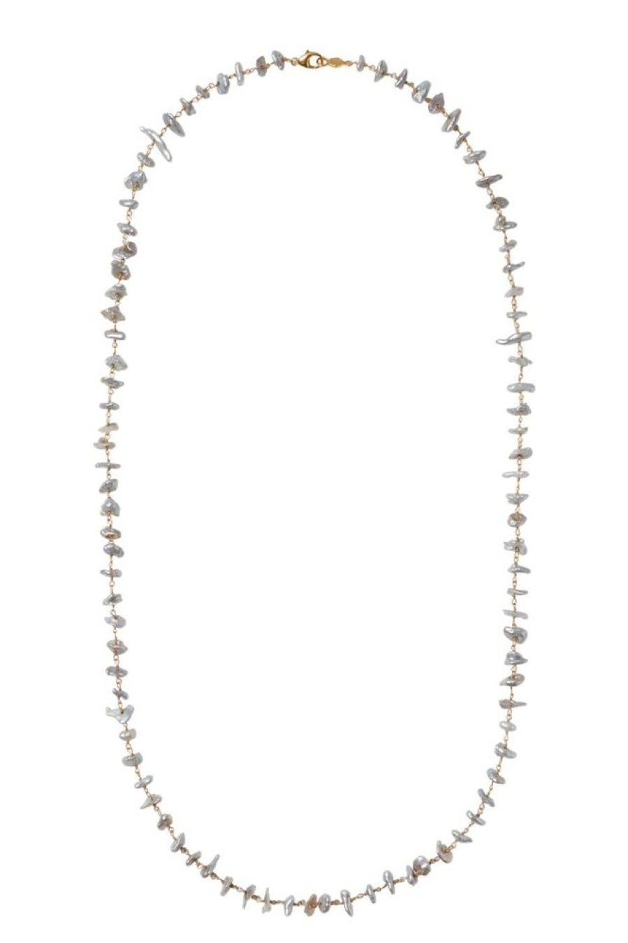 Jewelry CHAN LUU INC. | Chan Luu Nami Necklace In Grey Pearl