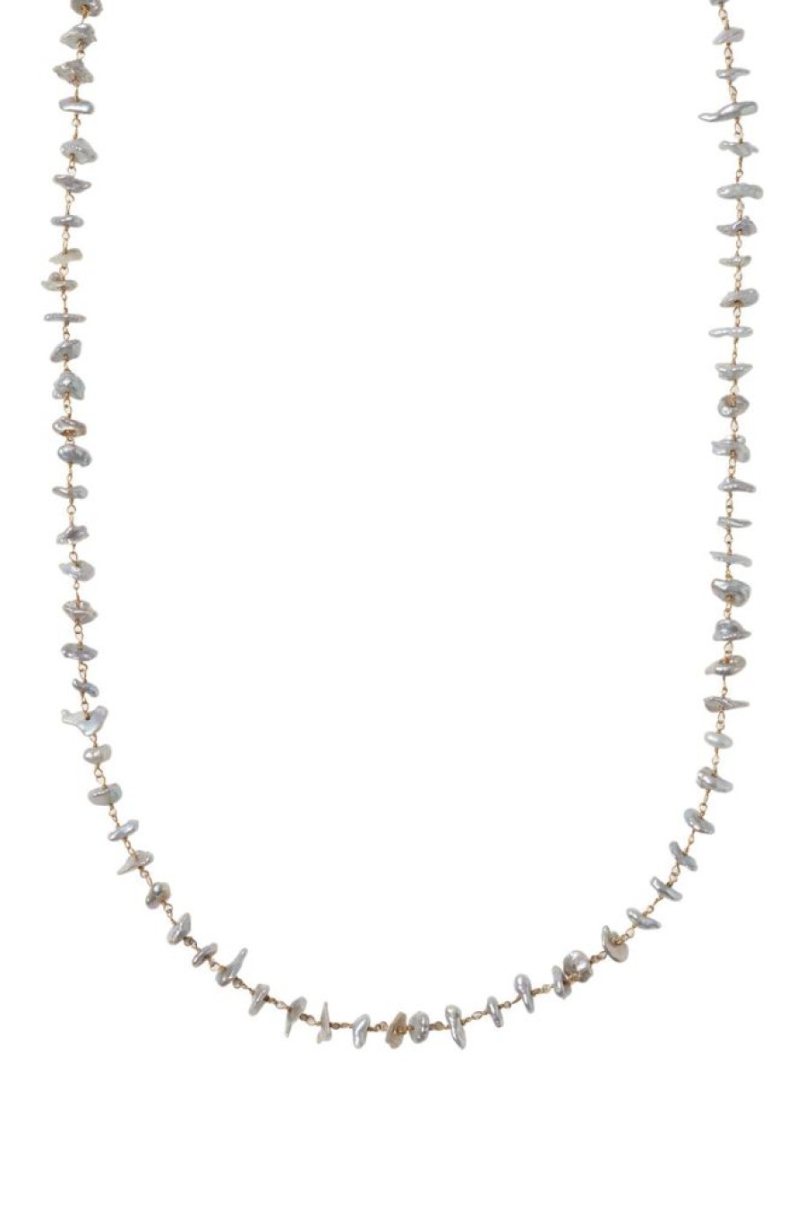 Jewelry CHAN LUU INC. | Chan Luu Nami Necklace In Grey Pearl