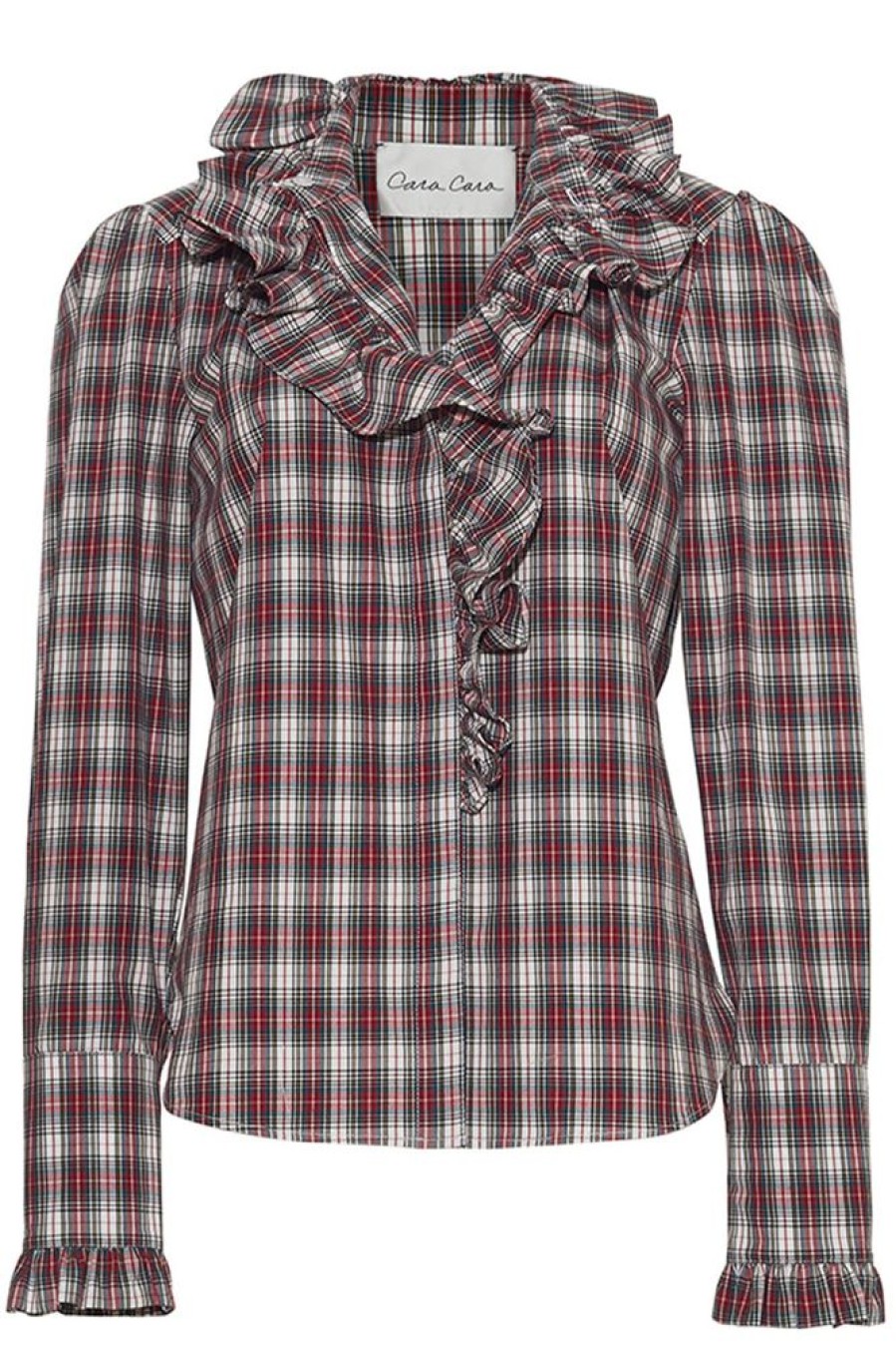 Tops Cara Cara | Cara Cara Anne Blouse In Tartan Plaid Turtledove