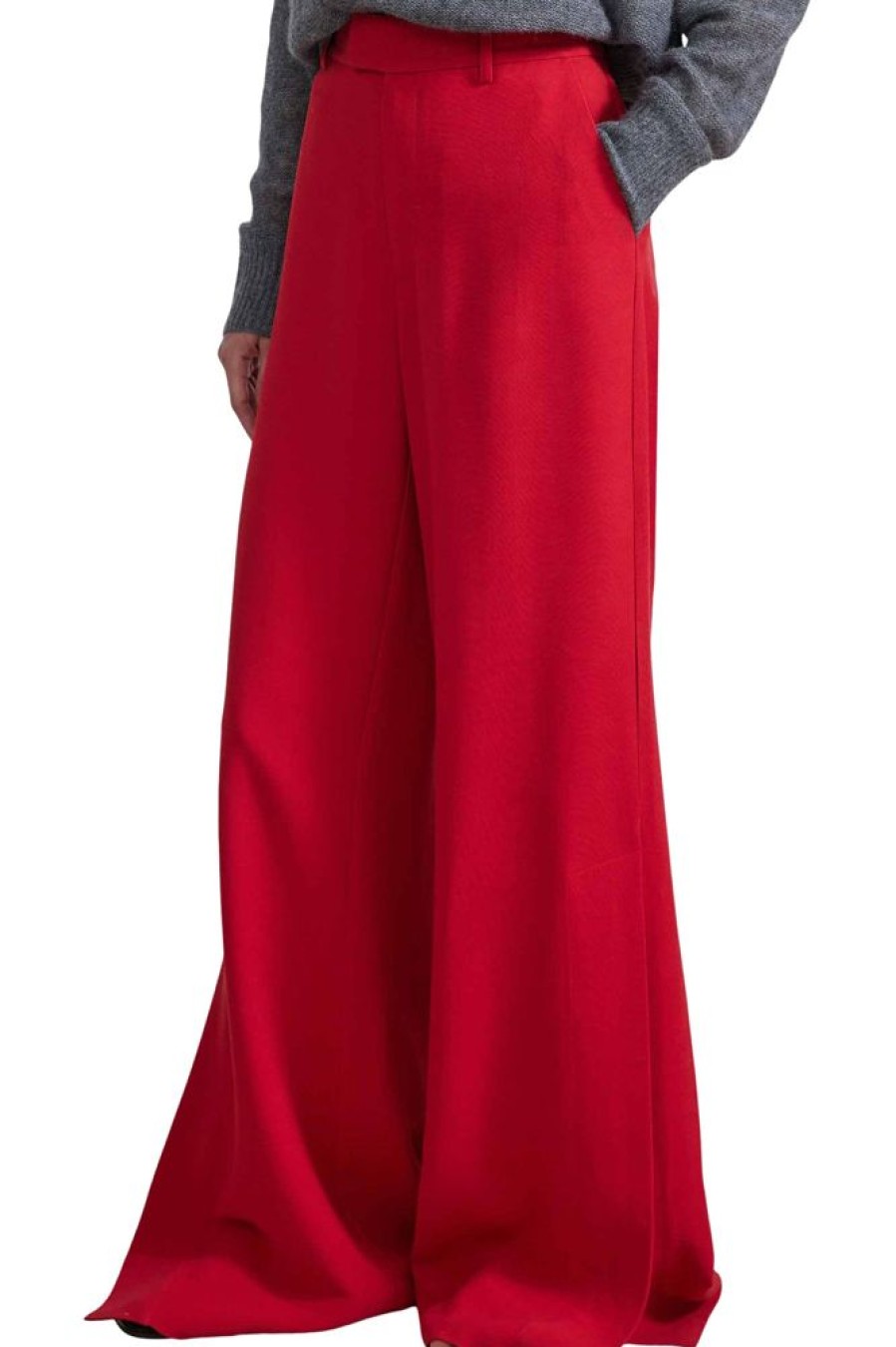 Pants, Shorts, & Skirts Apiece Apart | Apiece Apart Alba Trouser In Deep Red