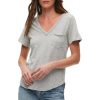 Tops MICHAEL STARS | Michael Stars Hayden V-Neck Tee W/ Pocket