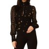 Tops Caballero | Caballero Joella Blouse In Starry Night Jacquard