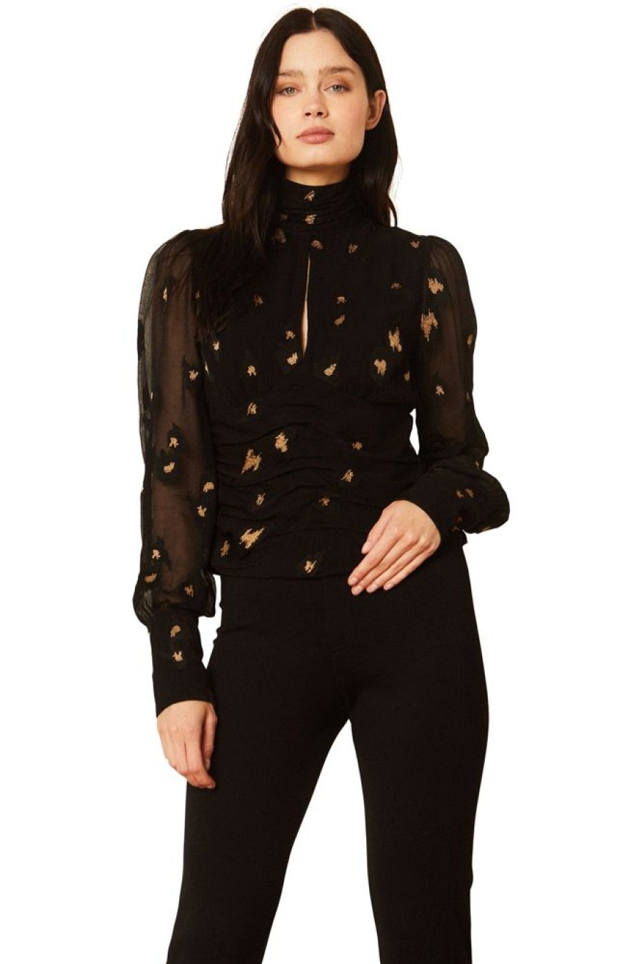 Tops Caballero | Caballero Joella Blouse In Starry Night Jacquard