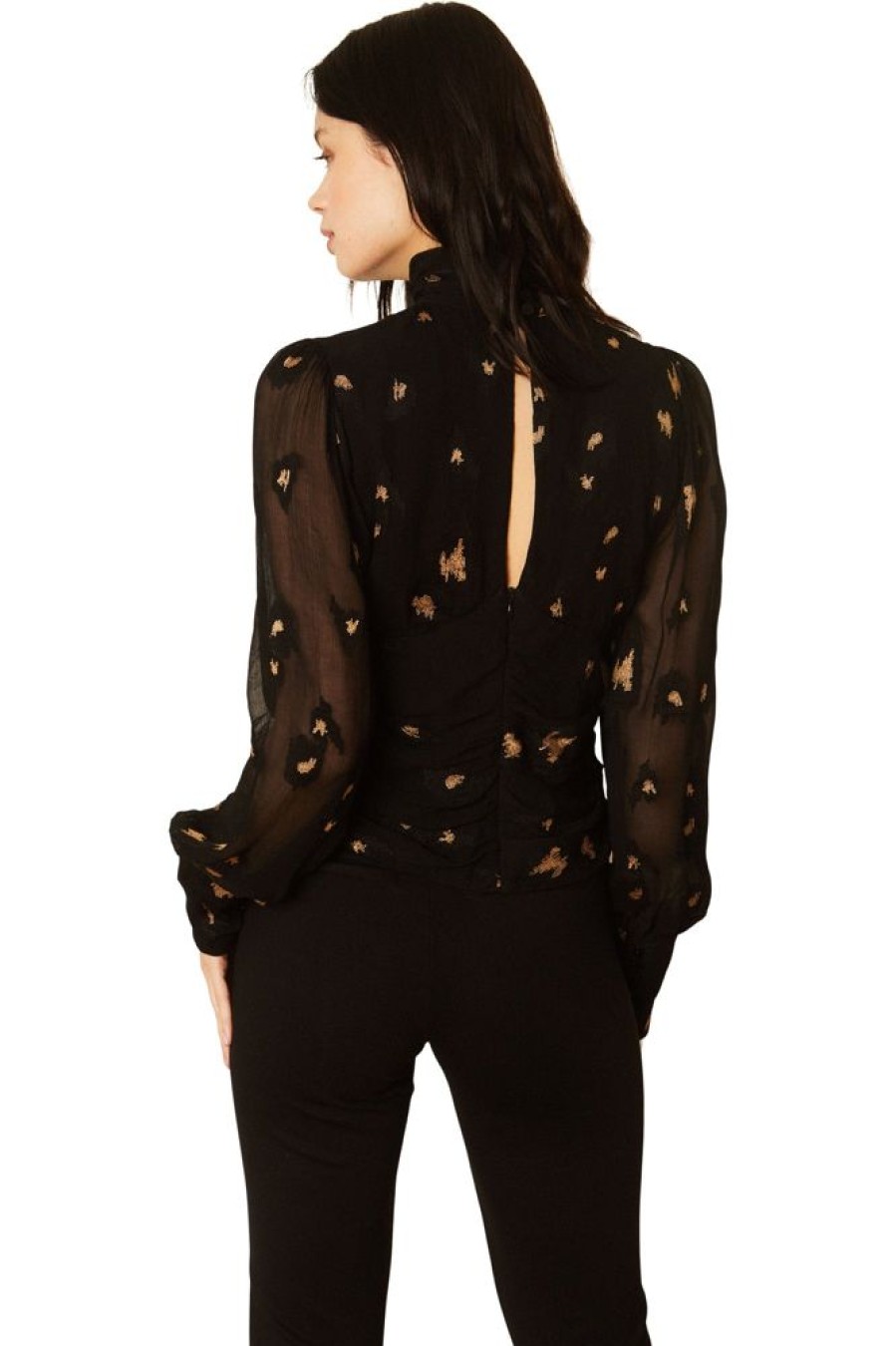 Tops Caballero | Caballero Joella Blouse In Starry Night Jacquard