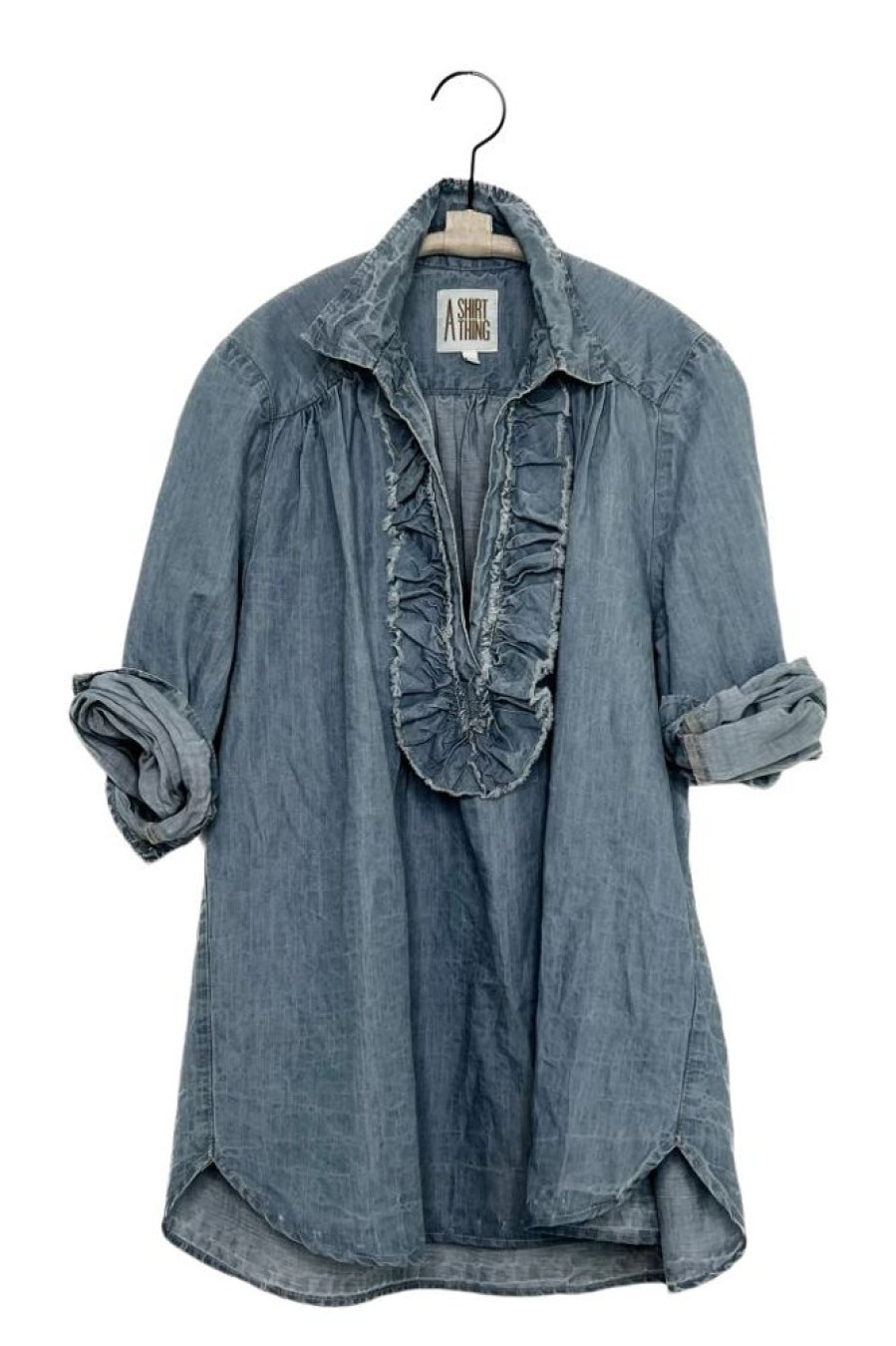 Tops A Shirt Thing | A Shirt Thing Celine Denim Shirt In Indigo