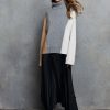 Sweaters AUTUMN CASHMERE | Autumn Cashmere Color Block Turtleneck Sweater In Nickel Combo