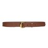 Accessories Frame Denim | Frame Denim Timeless Buckle Belt In Tobacco