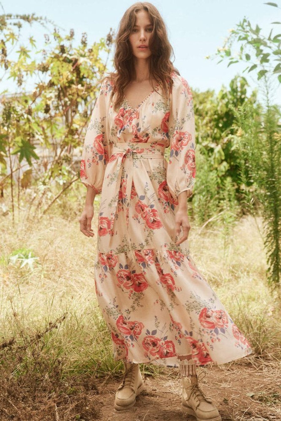 Dresses & Jumpsuits The Great | The Great The Vestige Dress In Echo Rose Print