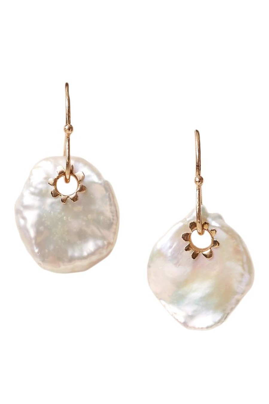 Jewelry CHAN LUU INC. | Chan Luu 14Kt Kilauea Earrings In White Pearl