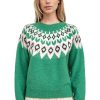 Sweaters SUNDRY | Sundry Fairisle Crewneck Sweater In Jade