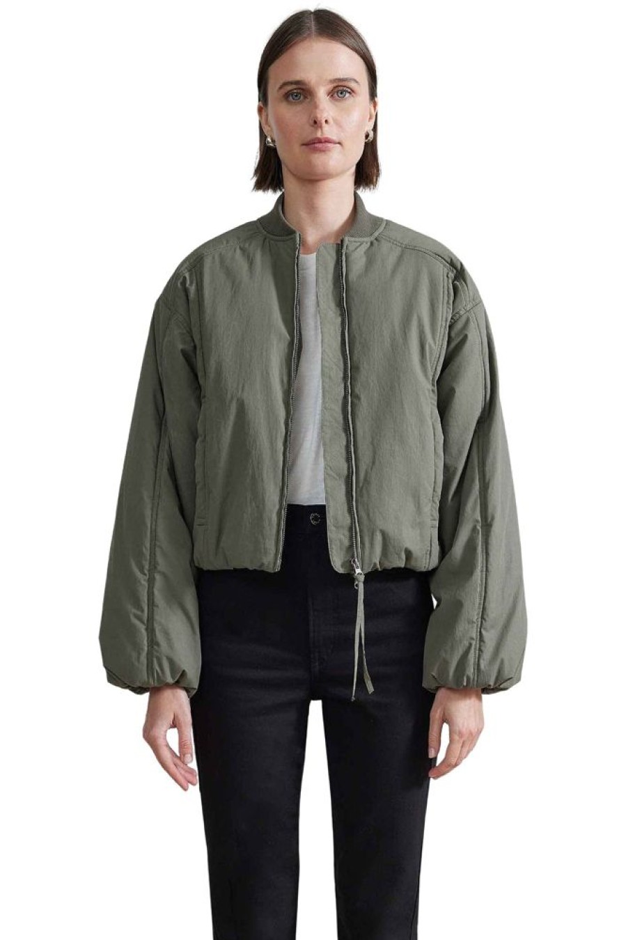 Blazers & Outerwear Apiece Apart | Apiece Apart Esteria Bomber In Olive