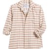 Tops Frank & Eileen | Frank & Eileen Barry Tailored Button Up Shirt Cream, Brown Windowpane