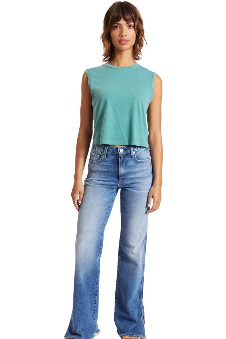 Denim Amo Denim | Amo Denim Georgia Split Flare Jean In Big Love