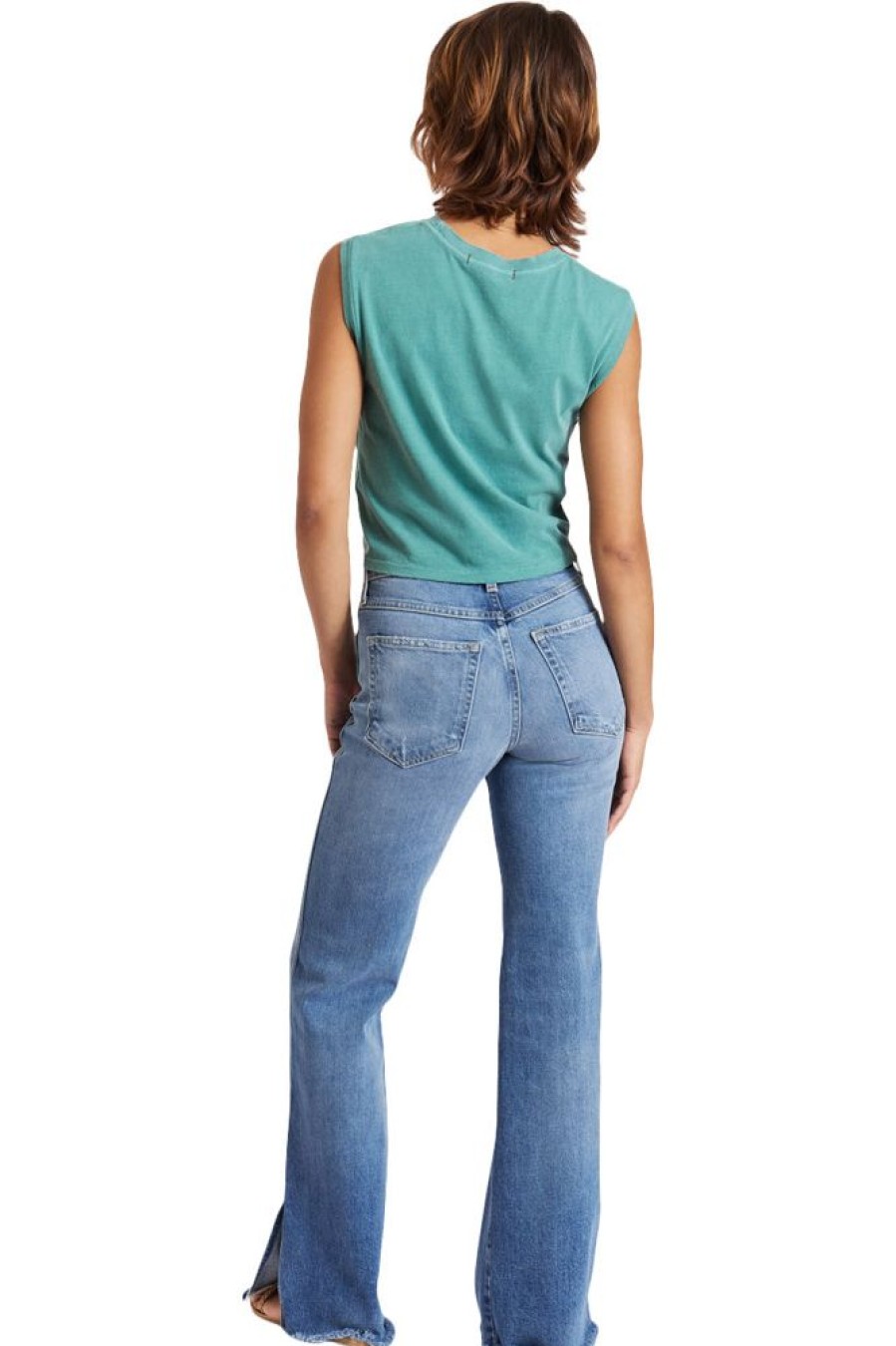 Denim Amo Denim | Amo Denim Georgia Split Flare Jean In Big Love